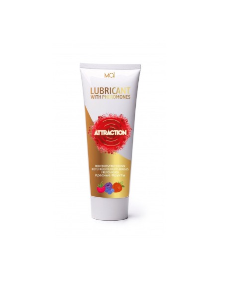 LUBRIFICANTE A BASE ACQUOSA CON FEROMONI "MAI ATTRACTION" - FRUTTI ROSSI - 75ML