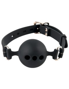 MORSO BALL GAG TRASPIRANTE "FETISH FANTASY EXTREME" COLORE NERO - DIMENSIONI PICCOLE 2