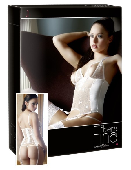 GUEPIERRE IN PIZZO E RASO BIANCO