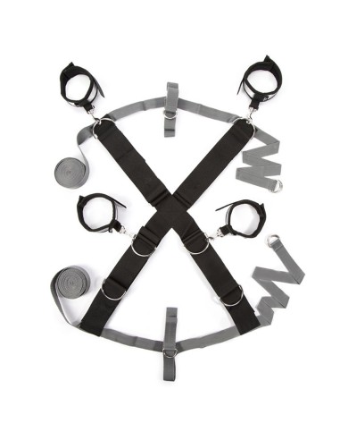 SET BDSM COSTRITTIVO 50 SFUMATURE DI GRIGIO "TIENI DURO"