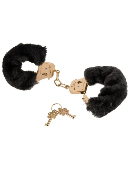MANETTE IN METALLO DORATE IN PELUCHE "FETISH FANTASY GOLD"