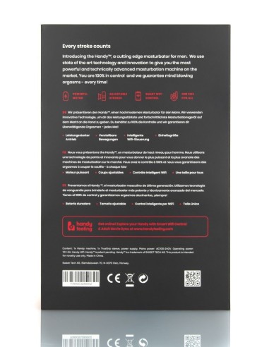 MASTURBATORE VR INNOVATIVO HI-TECH "HANDY" SESSO ORALE