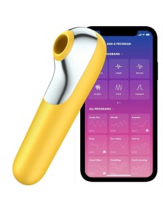 STIMOLATORE CLITORIDE - SATISFYER DUAL LOVE VIBRATOR - CON ARIA PULSATA