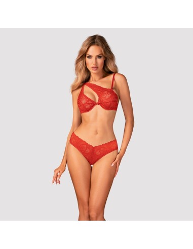 Reggiseno asimmetrico e mutandine ATENICA di Obsessive.