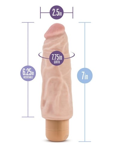 VIBRATORE REALISTICO "DR. SKIN COCK VIBE 9" CARNE -