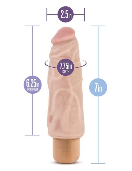 VIBRATORE REALISTICO "DR. SKIN COCK VIBE 9" CARNE -