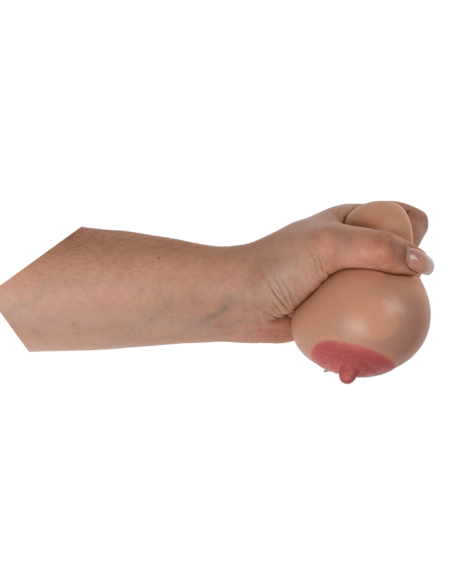 Palla antistress in plastica Tetta XL ca. 9 cm ca. 245 g 12 pz. per display